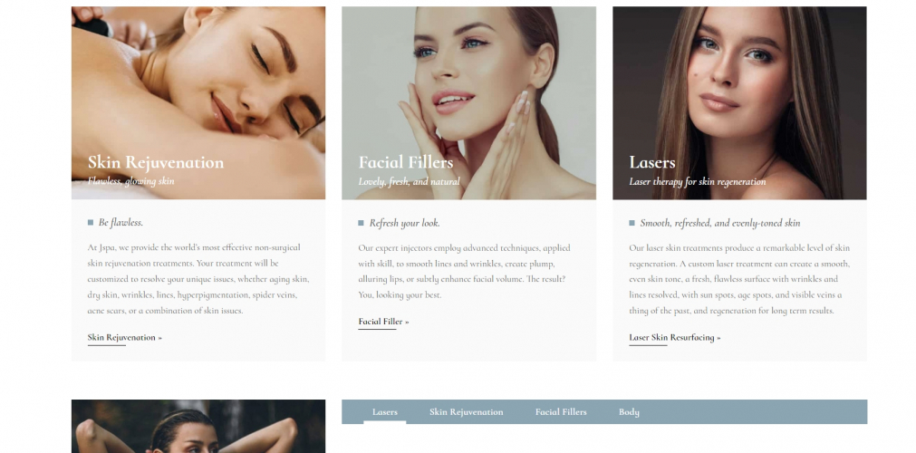 jspamedspa.com screenshot 1