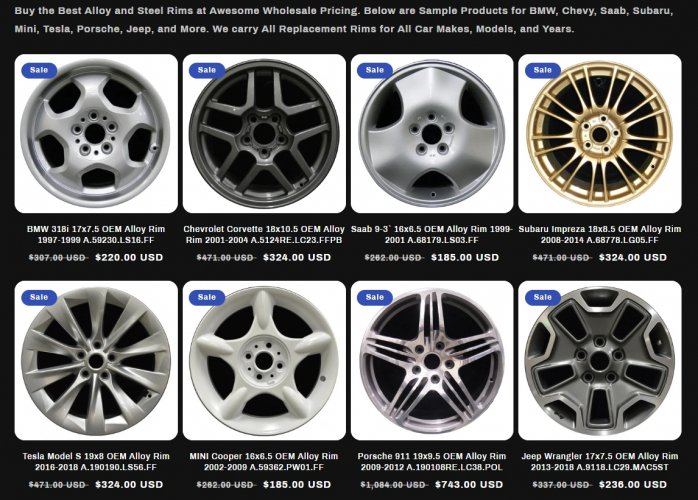 finishlinewheels.com screenshot 1