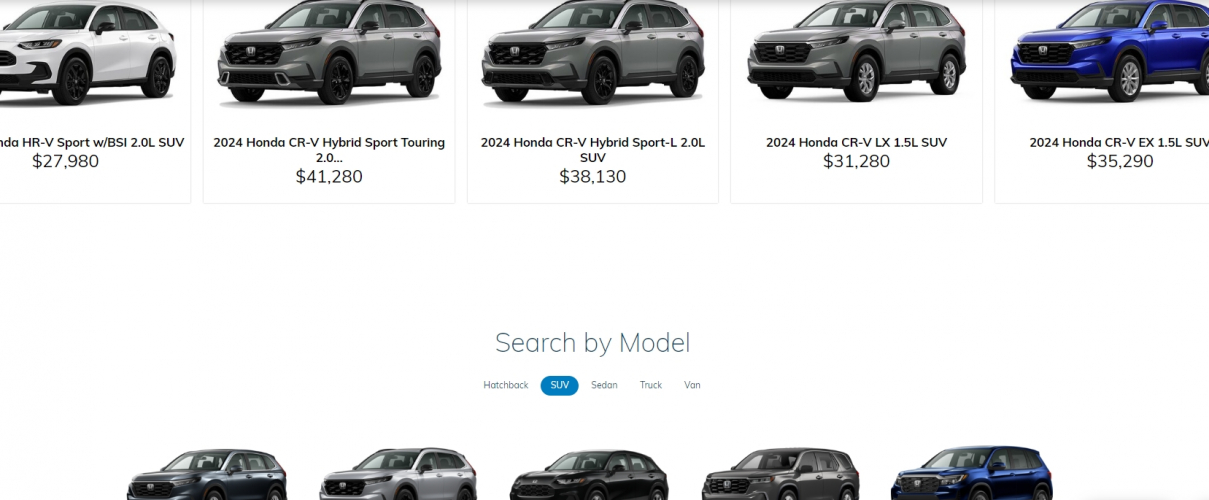 holmeshonda.com screenshot 1