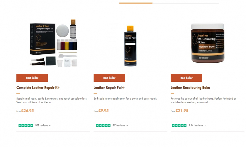 furnitureclinic.co.uk screenshot 1