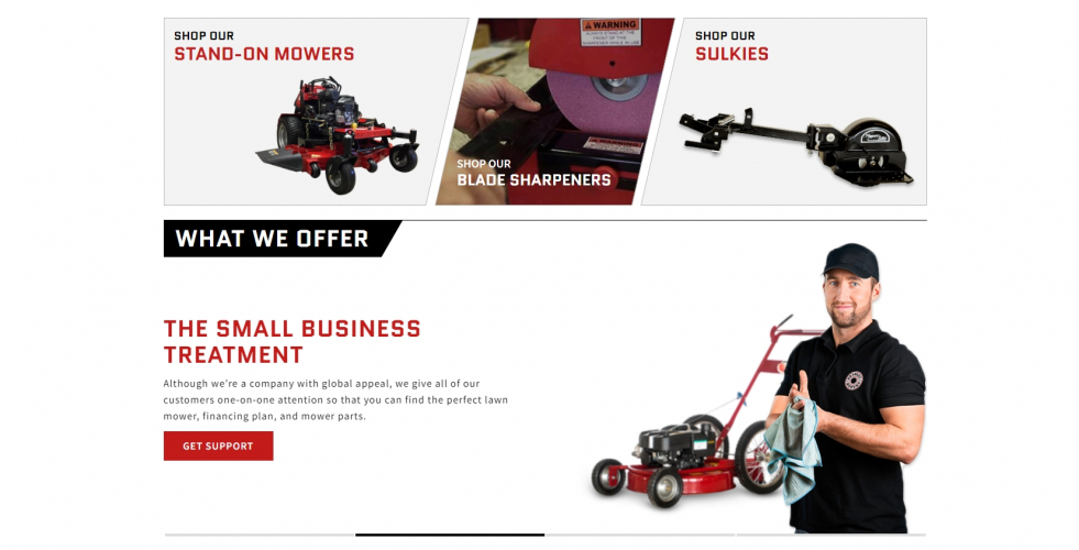 bradleymowers.com screenshot 1