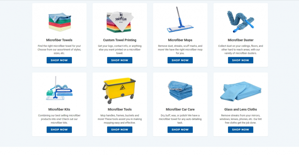 microfiberwholesale.com screenshot 1
