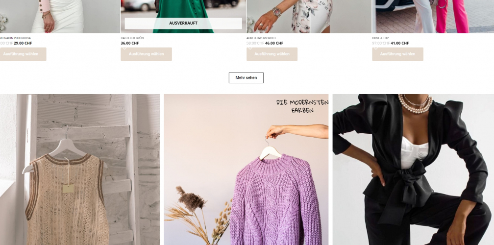 vinciboutique.ch screenshot 1