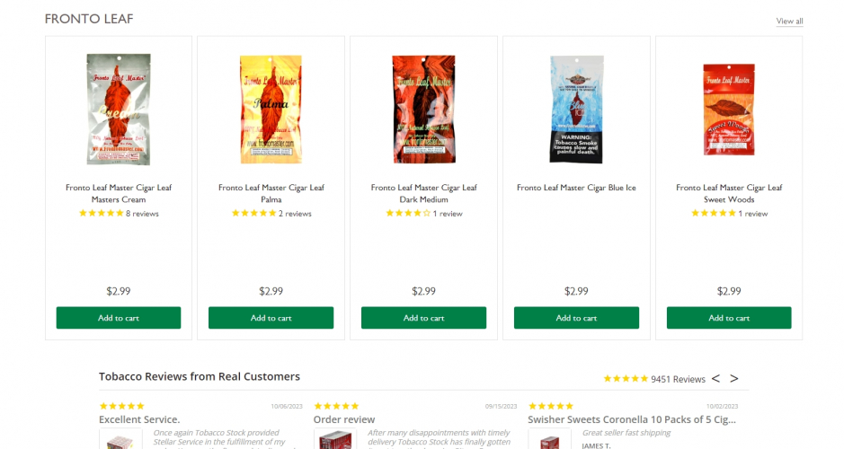 tobaccostock.com screenshot 1