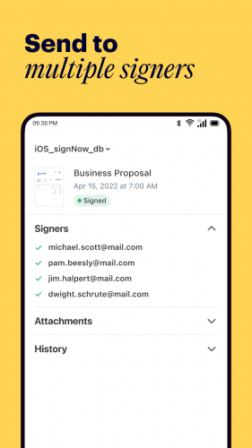 signNow —  application for working with PDF documents screenshot 1