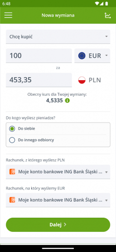 InternetowyKantor — Currency converter screenshot 3