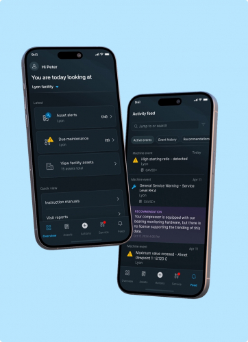 Atlas Copco - Mobile IoT app screenshot 1