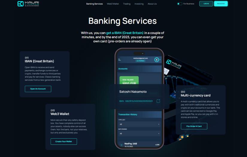 Kauri Finance - Blockchain Bank screenshot 1