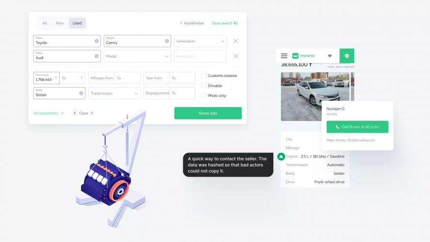 Kazakhstan's #1 car classifieds platform from Scratch screenshot 4