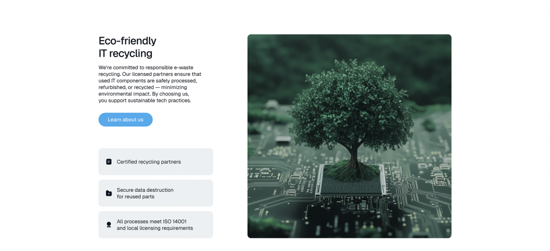 First Digital Storefront for a UAE IT Hardware Supplier screenshot 1