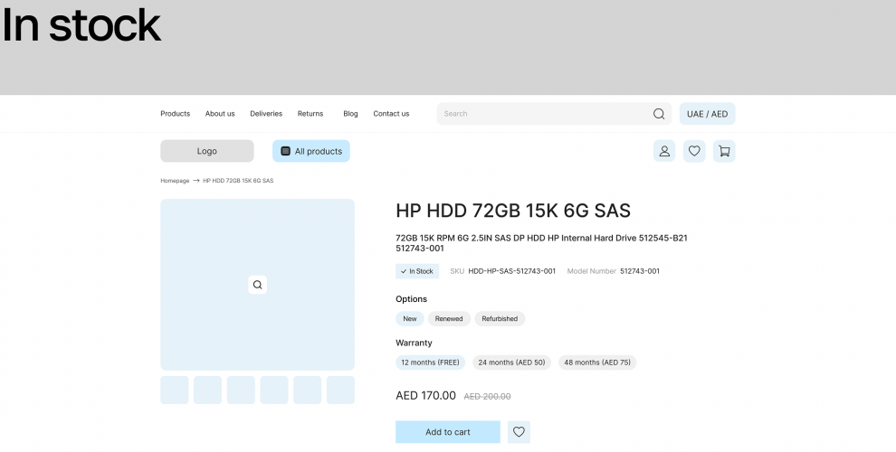 First Digital Storefront for a UAE IT Hardware Supplier screenshot 3