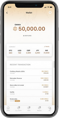 Cryptomnia - Crypto currency Mobile Application screenshot 1
