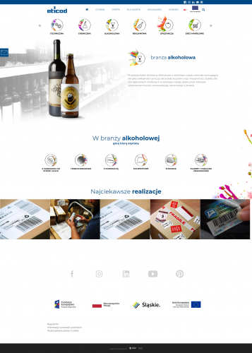 ETICOD - corporate website screenshot 1
