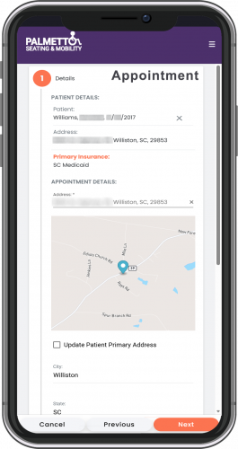 Palmetto Mobile & Web App (Handicap equipment and medical supplies) screenshot 4