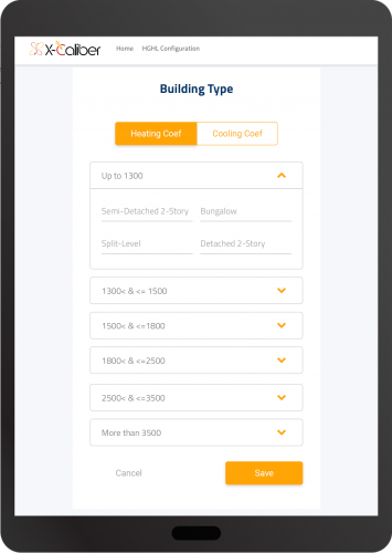 xCaliber Mobile app (HVAC equipment sales, installation and maintenance) screenshot 2