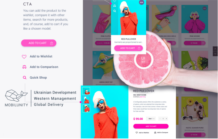 Responsive Fashion eCommerce Site Development screenshot 1
