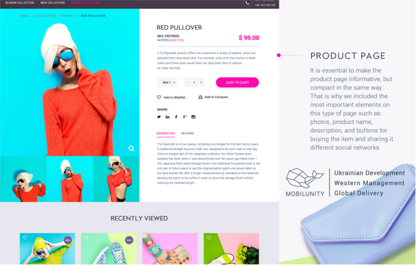 Responsive Fashion eCommerce Site Development screenshot 2