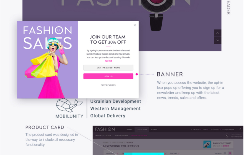 Responsive Fashion eCommerce Site Development screenshot 3