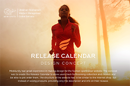 Fashion Landing Page of Release Calendar Design