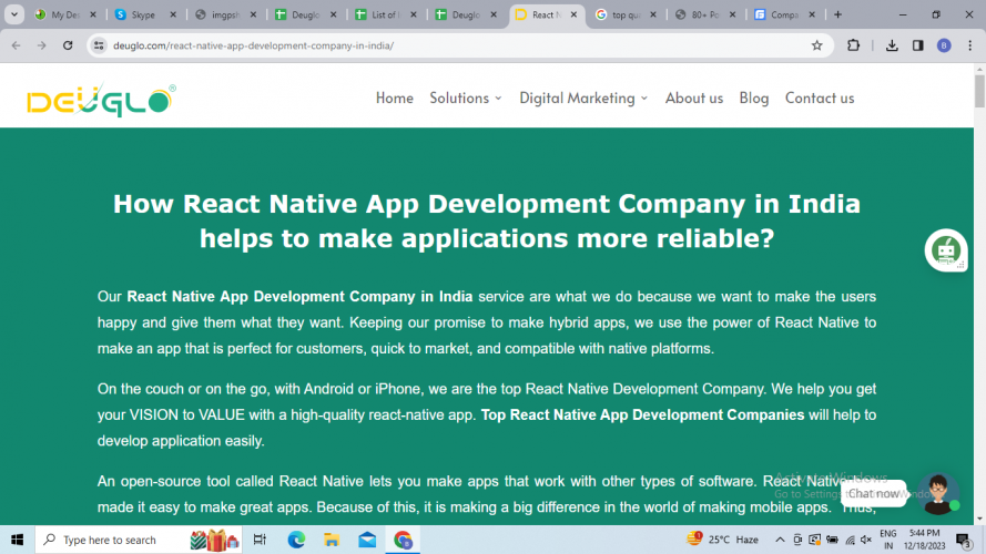 React Native App Development Company in India screenshot 1