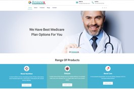 Amzenex Healthcare - Website Development