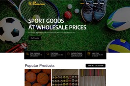 Sports Item Supplier Website Development