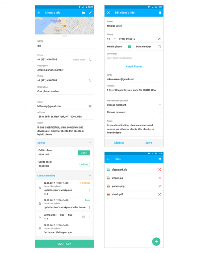 Mobile CRM system for cleaning screenshot 2