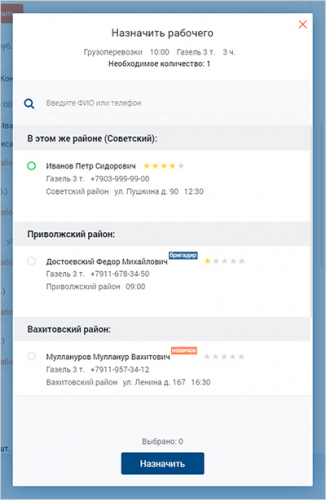 ShustrikoffCRM, freight management software screenshot 1