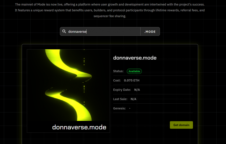 Mode Domain: Simplifying Web3 Identity screenshot 3