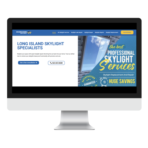 Golden Hands Skylight Website screenshot 3