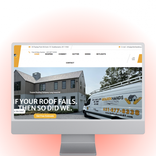 Golden Hands Construction Website screenshot 1