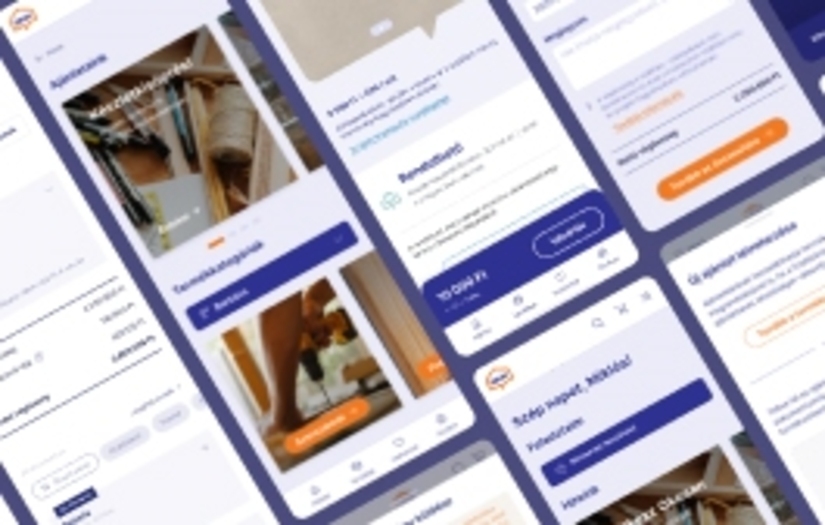 Building material retailer's B2B portal UX/UI screenshot 1