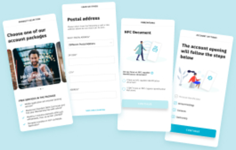 Online Bank Account Opening Screens screenshot 1