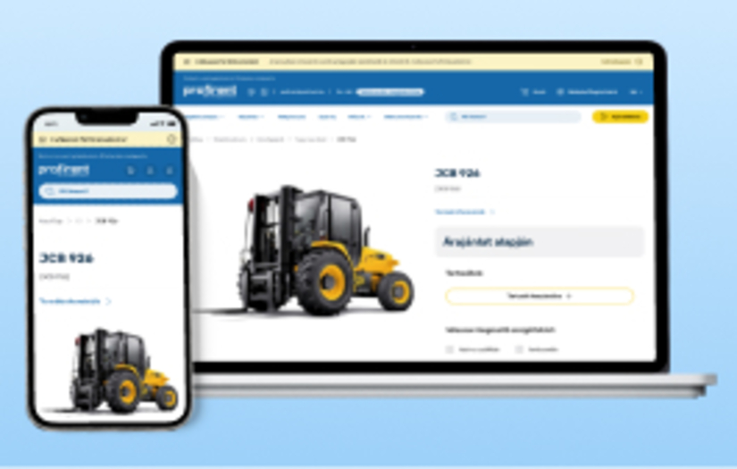 Machine Renting company website and shop redesign screenshot 1