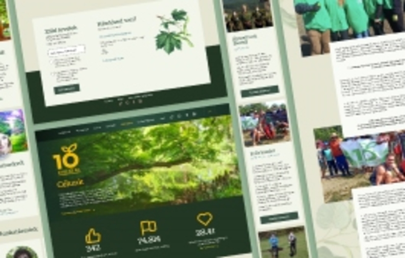 Website redesign UX/UI for 10 Million Trees screenshot 1