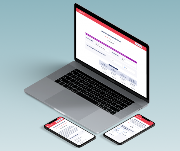 Online insurance contracting process screenshot 1