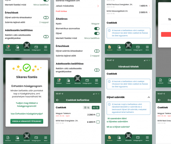 Hungarian post app redesign screenshot 1