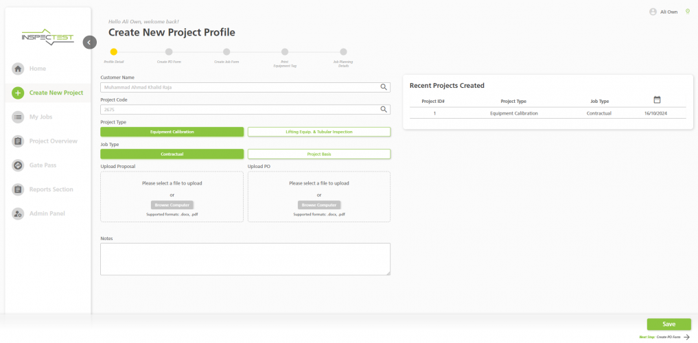 LIMS_InspecTest  screenshot 1