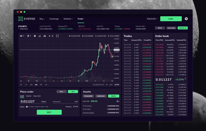 Everse - Crypto Currency Dashboard screenshot 2
