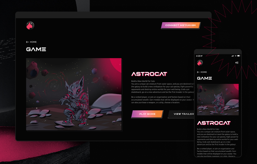 Astrocat - Blockchain Game screenshot 1