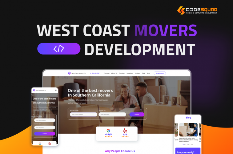 West Coast movers | Web Platform screenshot 1