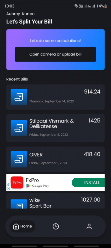 Fair Share Bill Splitter screenshot 1