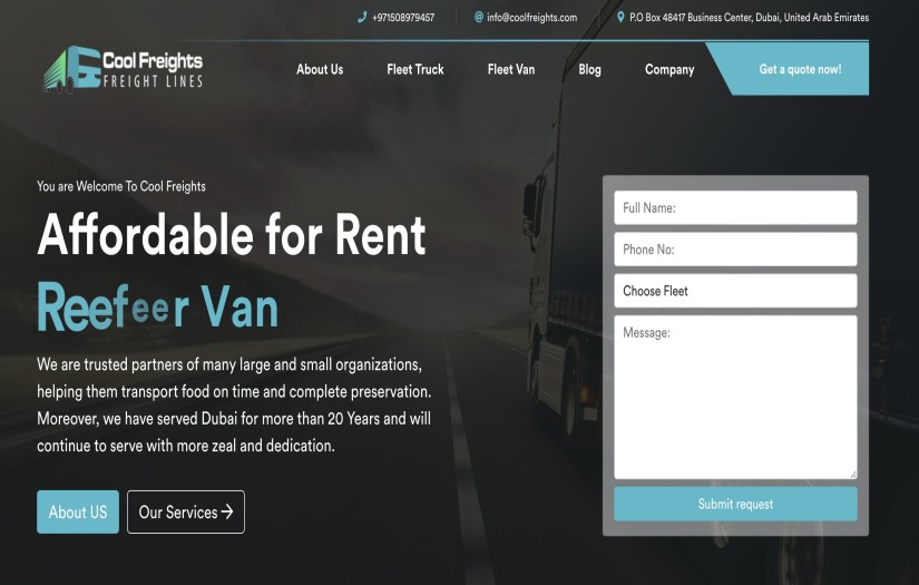 Cool Freights Transport LLC screenshot 1