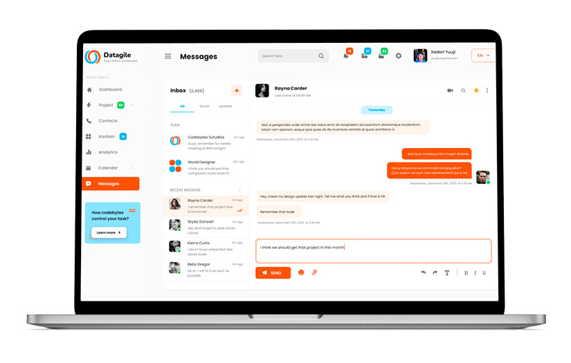 Datagile [SaaS System] screenshot 2