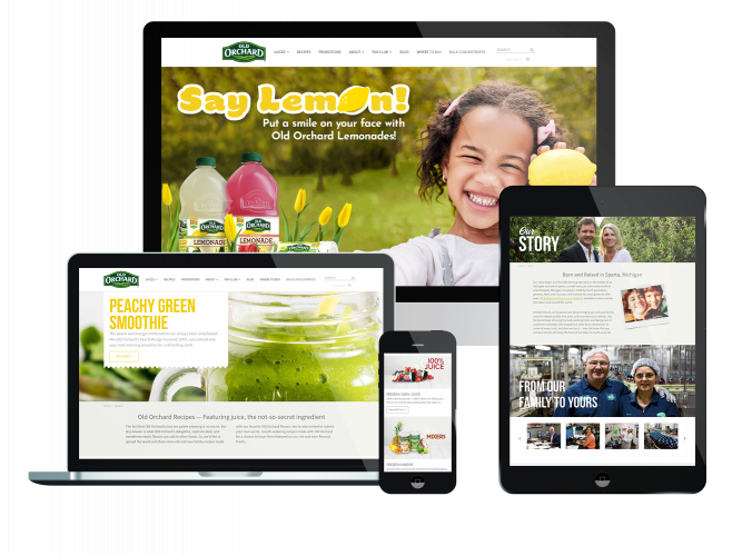 Old Orchard Website screenshot 1