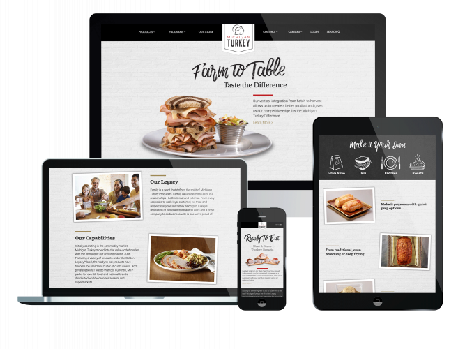 Michigan Turkey Website screenshot 1