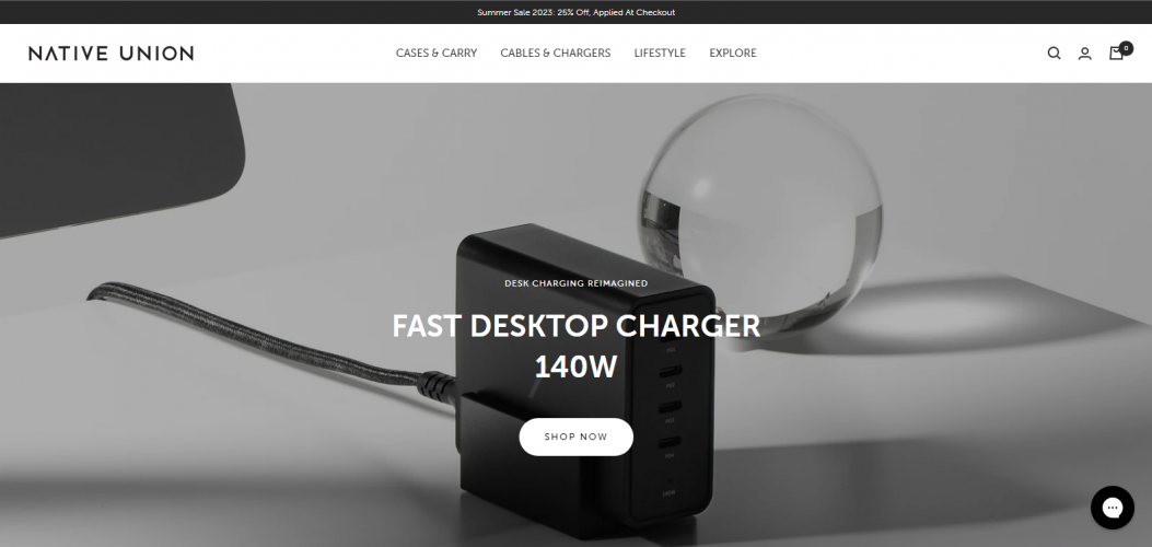 Native Union E-Commerce Site screenshot 1