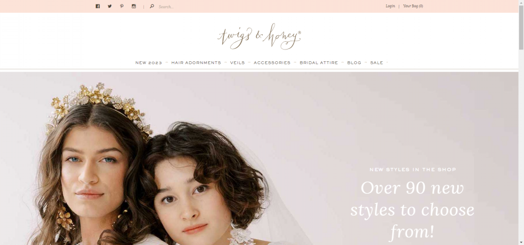 Twigs & Honey E-commerce Site screenshot 1