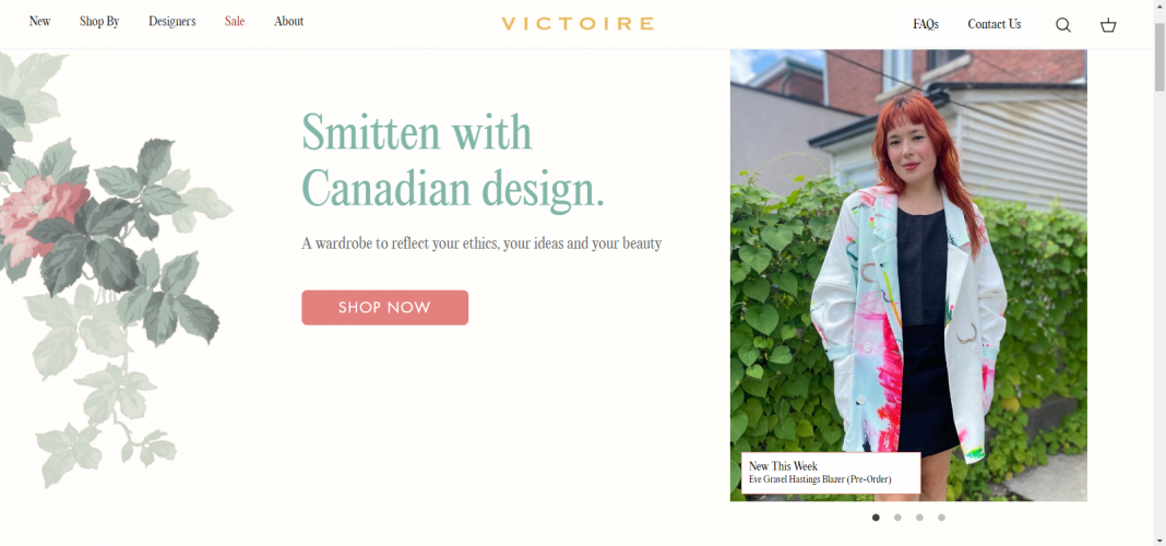 Victoire Boutique E-commerce screenshot 1