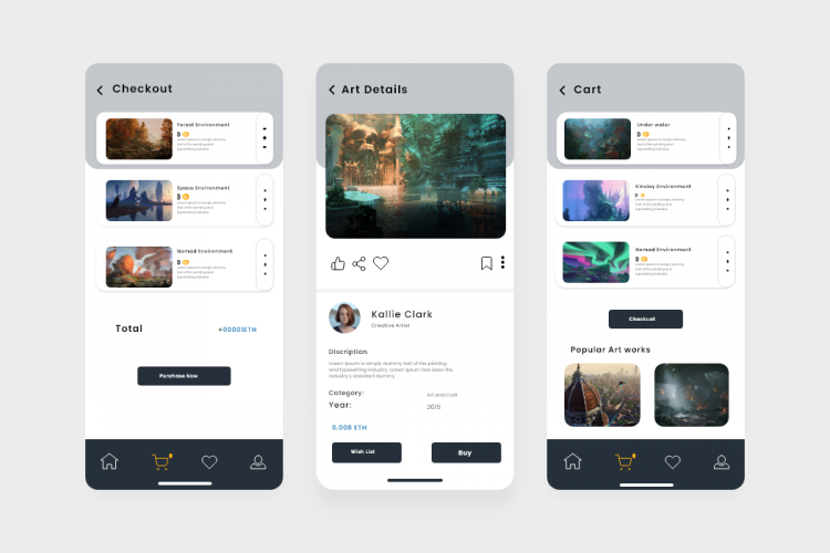 NFT Artwork Project screenshot 1